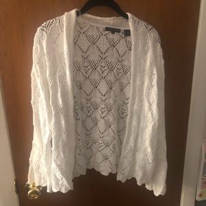 White Cotton Sweater (L)